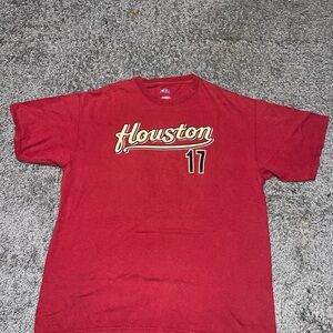 MLB Red Houston Short Sleeve Tee